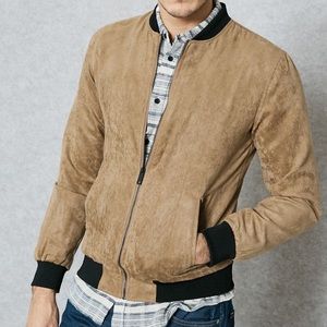 Forever 21 Suede Bomber Jacket